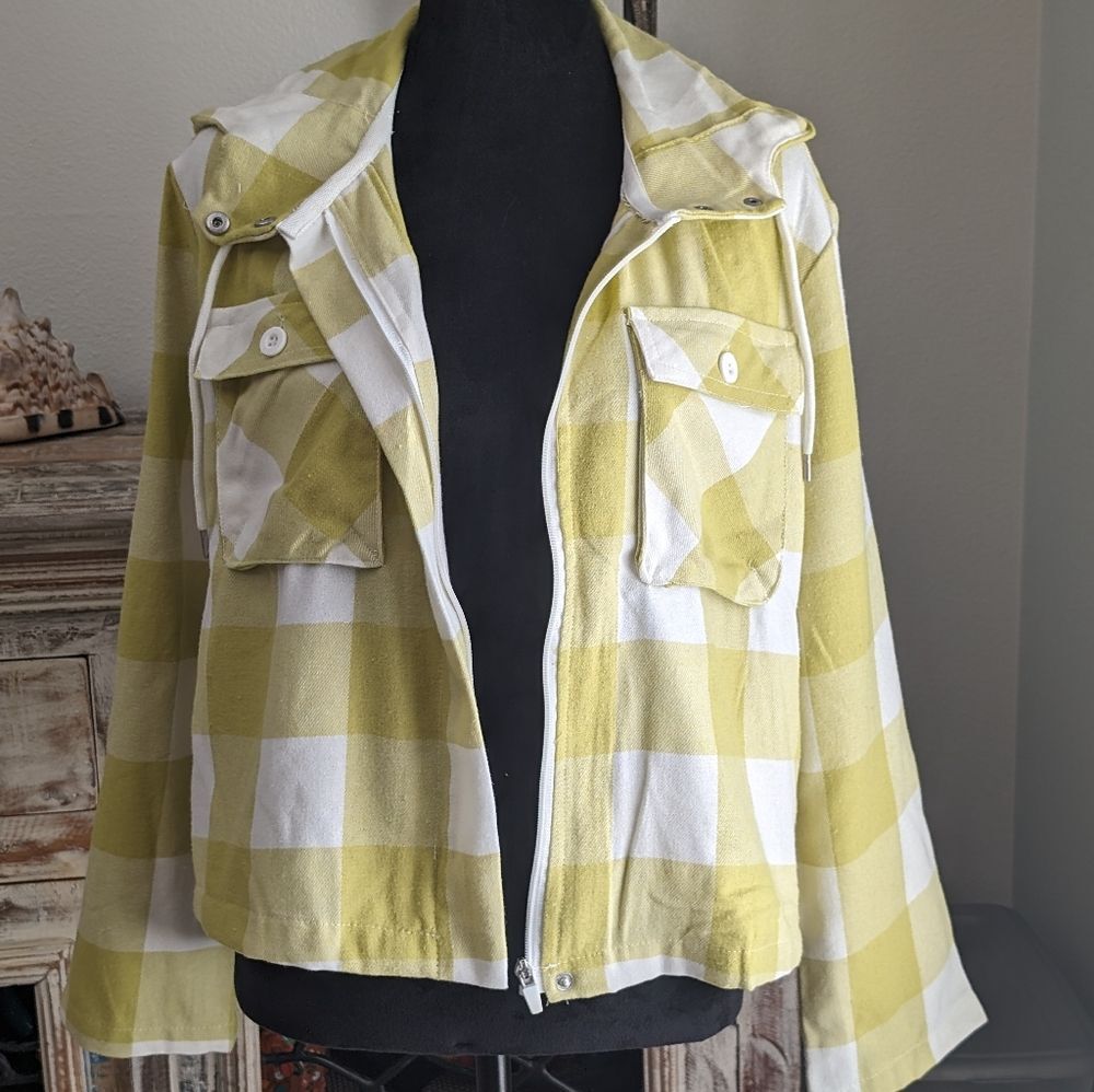 Ashley by 26 International Buffalo Plaid Jacket Size Medium NWT